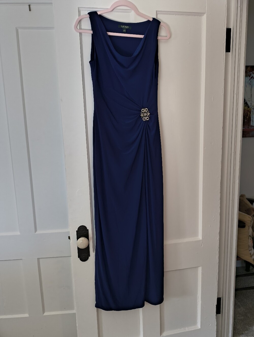 Ralph Lauren Size 4 Royal Blue Maxi Dress